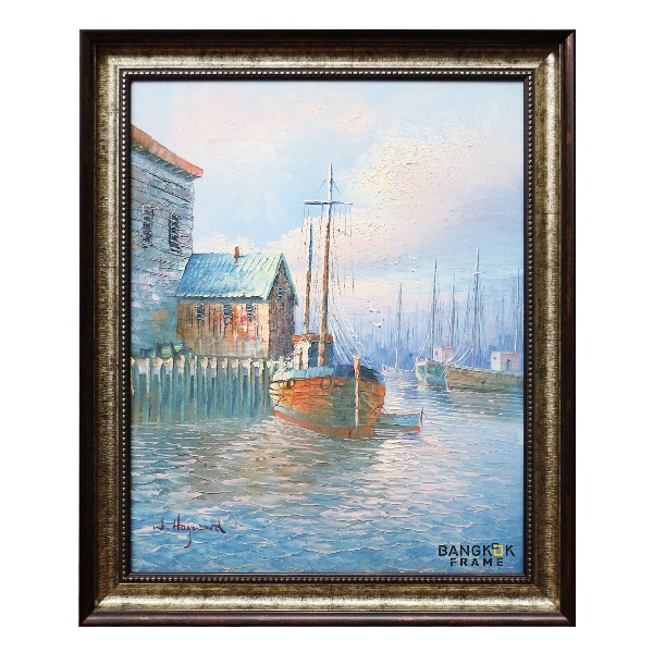 Oil Painting Frame-กรอบรูปภาพสีน้ำมัน-ภาพสีน้ำมัน-Custom Framing-Oil Painting